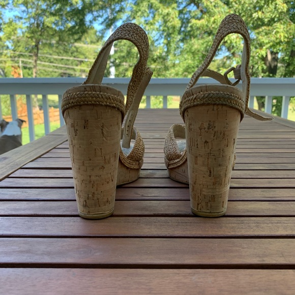 Stuart Weitzman Wedge Sandals 9.5 - Picture 8 of 9